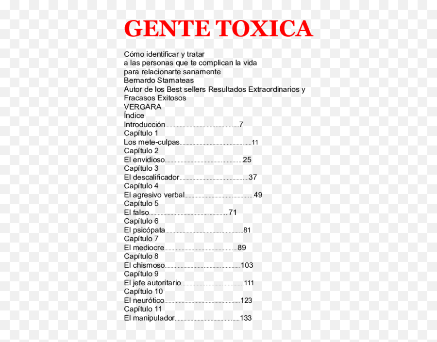 Doc Gente Toxica Alberto Palazuelos Garcia - Academiaedu Capitulos Del Libro Gente Toxica Emoji,Emoticon Un Ojo Cubierto Por Mitad De Un Lente O Lupa