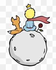 Littleprince Moon Sticker Rose Planet - Cute Little Prince Art Emoji,Adam And Eve Emoji