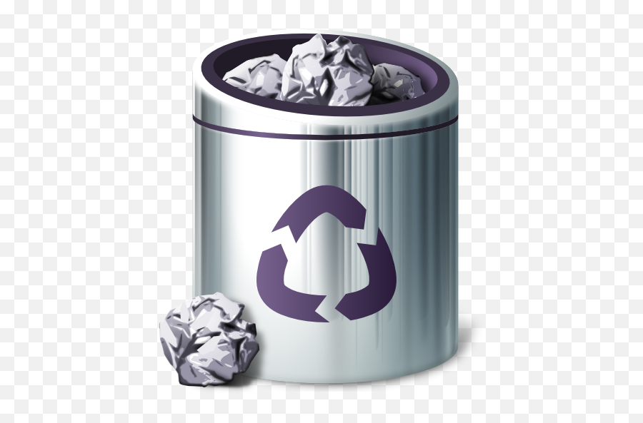 Places Trash Full Icon - Trash Icon For Ubuntu Emoji,Trash Emoji Png