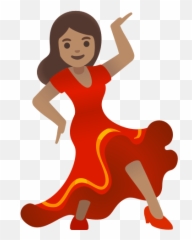 Mulher A Dançar Com Tom De Pele Médio - Dance Emoji,Sapo Emojis Png