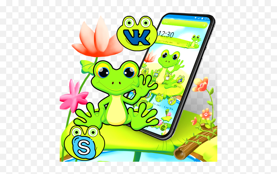 Happy Cute Frog Theme Apk Download Emoji,Emoji Frog Messenger