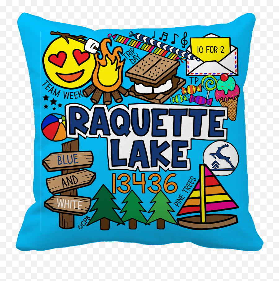 Camp Collage Pillows Emoji,Emoji Pillows New York
