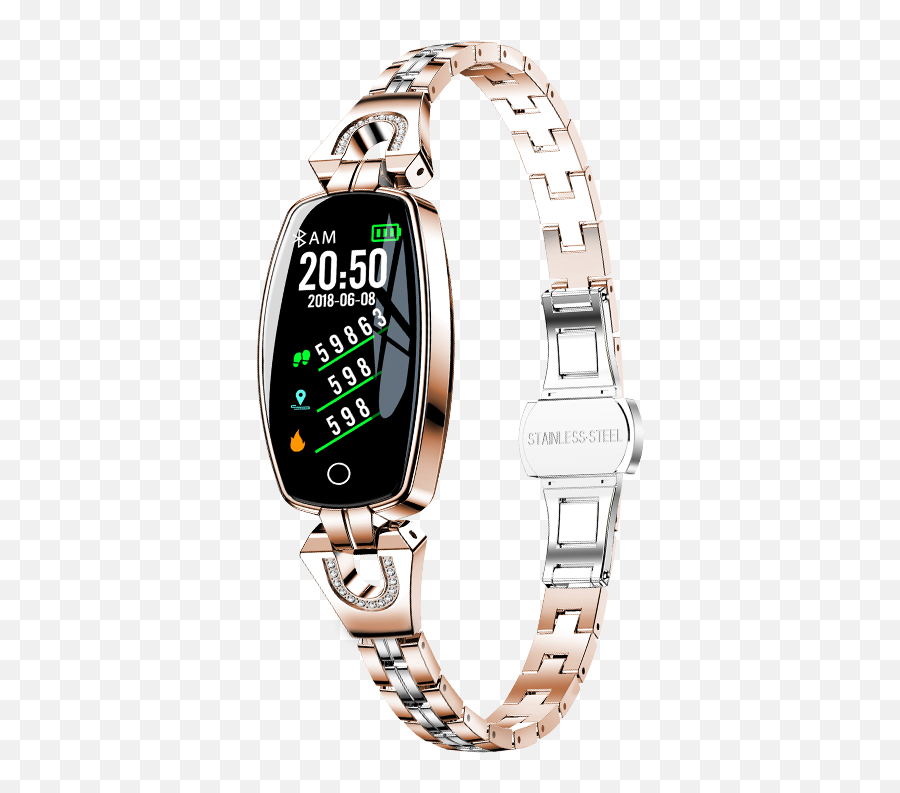 China Exquisite Smart Watch Women Sport Smart Bracelet H8 Emoji,Qq App Emoticons Download