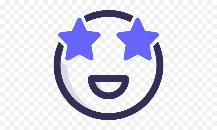 Stars Emo Emoticon Face Emoji Free Icon Of Buma - Emojis Happy,Emoji Icon