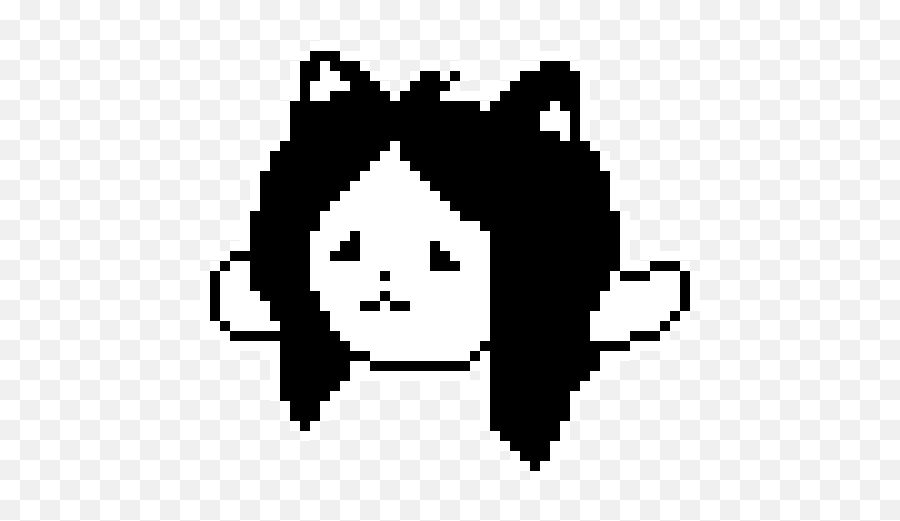 Temmie Triste Pixel Art Maker Emoji,Temmie Emoticon Text