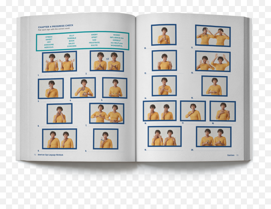 American Sign Language Workbook U2014 Emma Christine Hall Emoji,Sign Language For Different Emotions