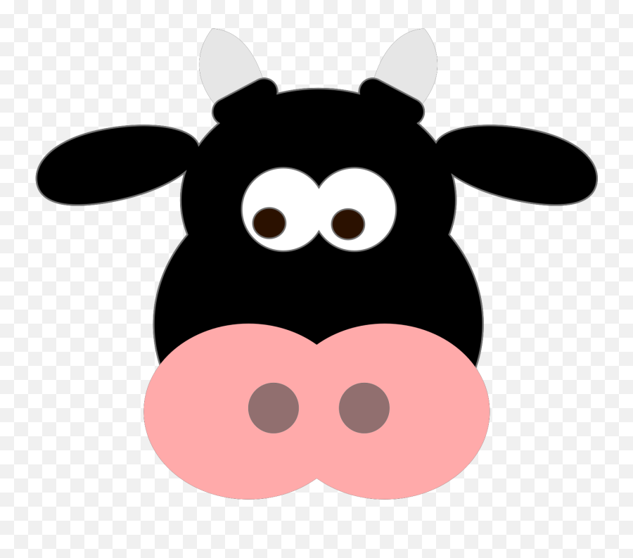Cow Face Png Clipart - Cow Face Cartoon Emoji,Cow Face Emoji