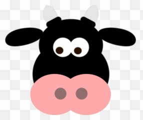 Cow Face Png Clipart - Cow Face Cartoon Emoji,Cow Face Emoji