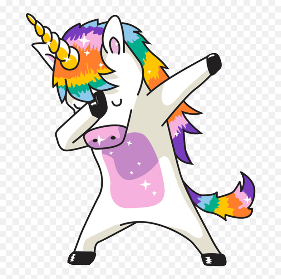 Billing Success Feeën Tattoo Feeën Meisjes - Dabbing Unicorn Emoji,Terez Emoji