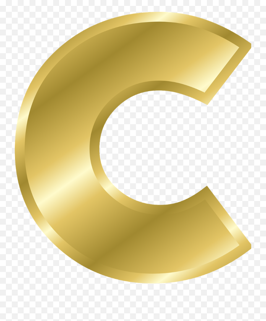 C Harf Turing Sticker - Letter C Gold Lowercase Emoji,Harf Emoji