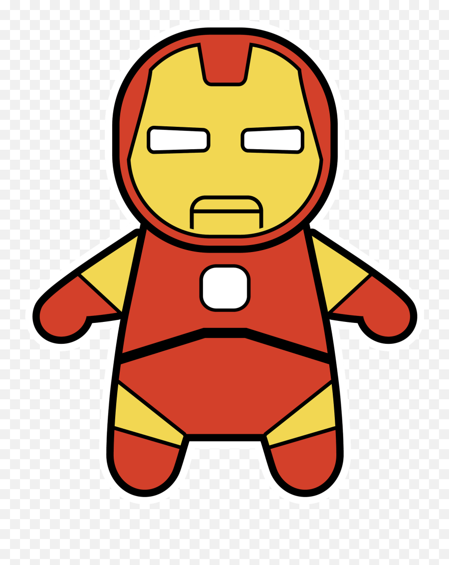 Chibi Superhero Iron Man Clipart Free Download Transparent - Iron Man Kid Cartoon Emoji,Captain America Emoji