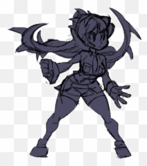 Digital Art Compendium Skullgirls Wiki Fandom Animated - Skullgirls Filia Unused Animation Emoji,Inside Out Emotions Clip