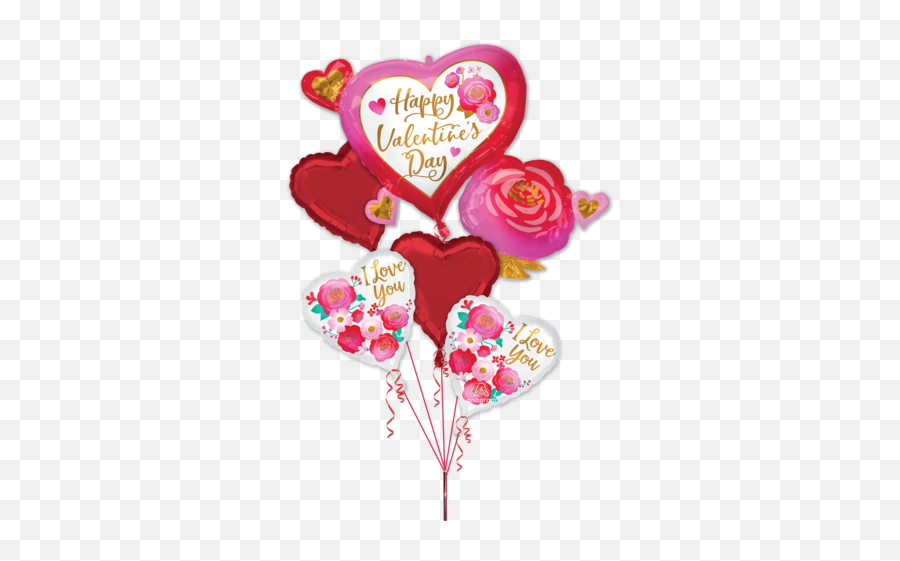 Valentine Emoji Stickers Mega Value - Balloon,Giant Heart Emoji