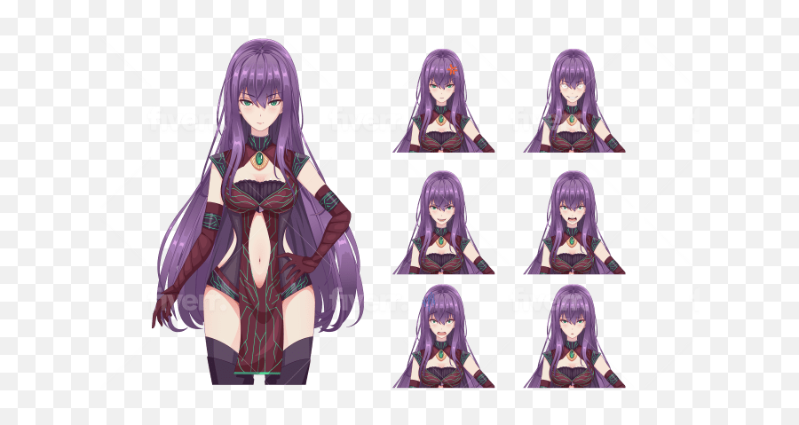 Draw Visual Novel Anime Character Emoji,Basic Emotions Visual Novel Sprite Sheet