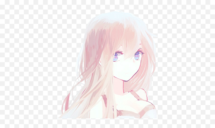 Transparent Aesthetic Pink Anime Girl - Novocomtop Cute Anime Girl Light Brown Hair Blue Eyes Emoji,Eromanga Sensei Sagiri Emoji