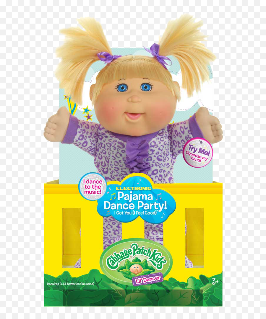 Pajama Dance Party Cabbage Patch Doll - Blonde Pumpkin Patch Doll Emoji,Dancing Emoticon Doing Cabbage Patch
