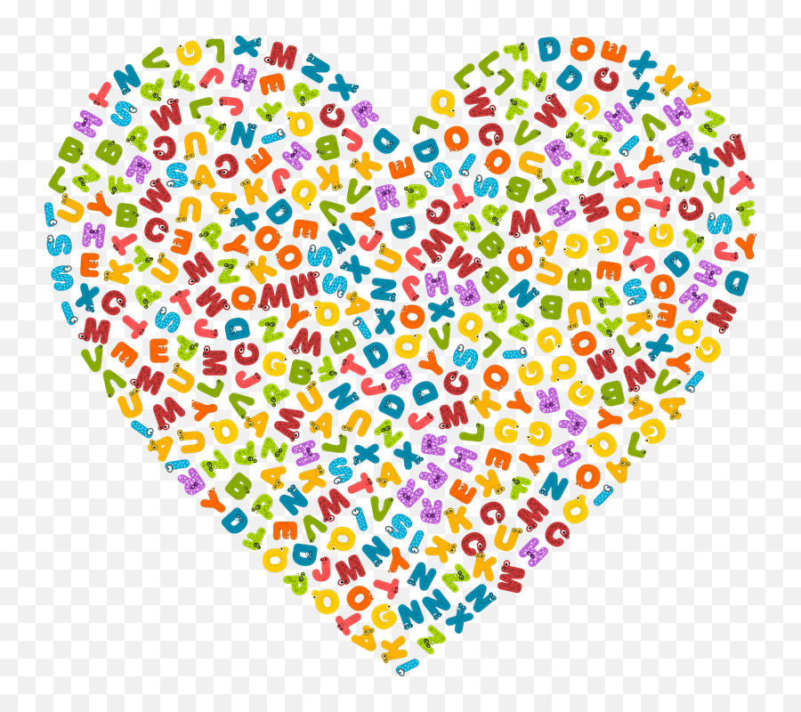 Free Png Image Animals Alphabet Heart Cute Animal Alphabet - Art Heart Children Emoji,Heart Letter Emoji
