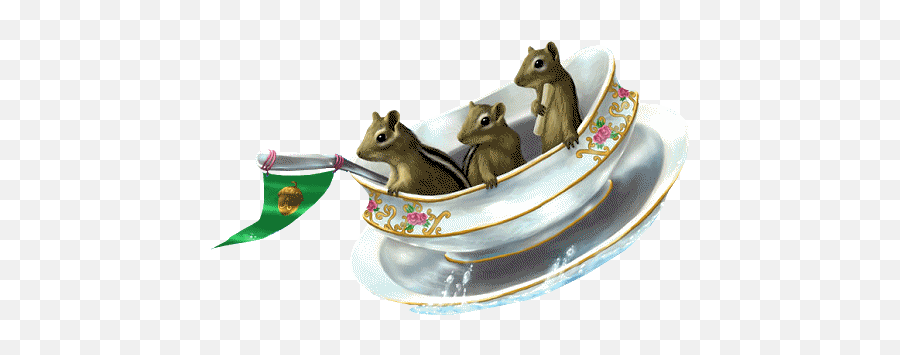 Chipmunk Squirrels Fantasyart Sticker By Territales - Saucer Emoji,Chipmunk Emoji