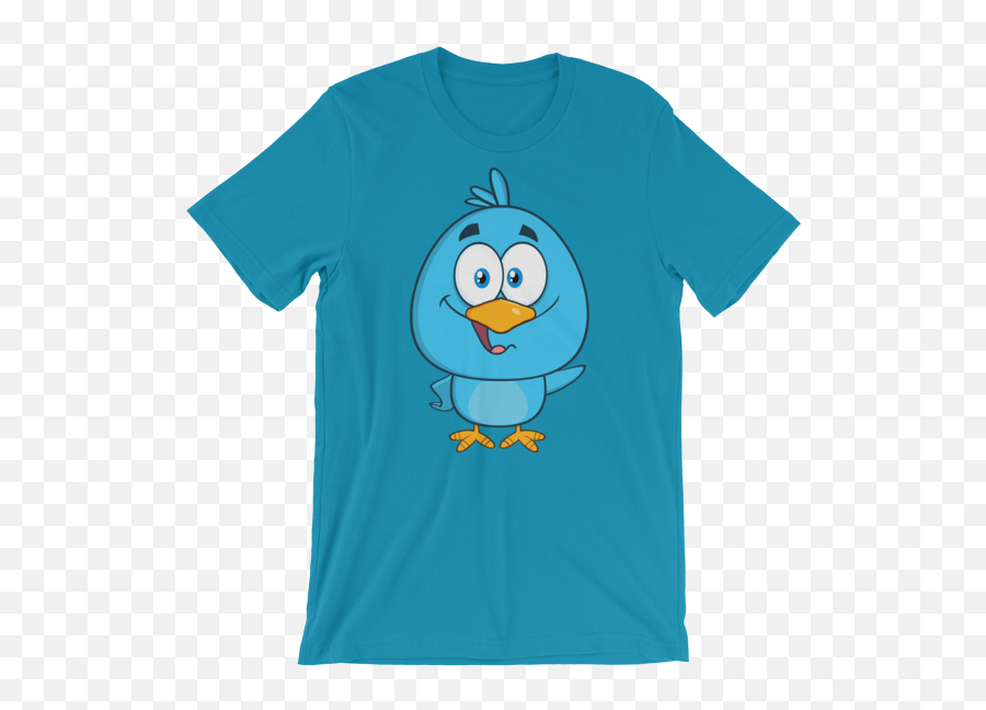 Funny Blue Bird Short Sleeve T - Initial D Apparel Emoji,Mail Bird Emoticon