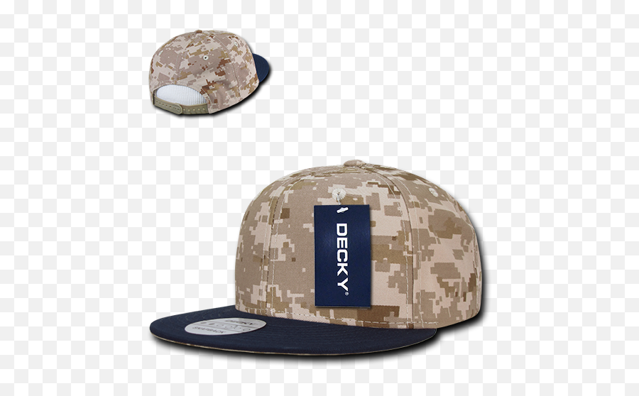 Decky Snapback Army Retro Flat Bill - Military Camouflage Emoji,Cool Flat Bill Hats Emoji