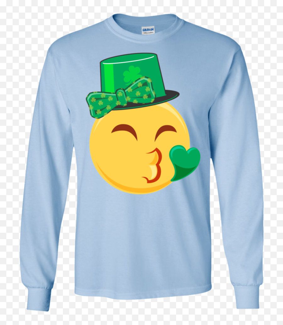 Emoji Saint Patricks Day Shirt Girls Green Heart Eyes Bow Ls,St Patricks Day Emoji