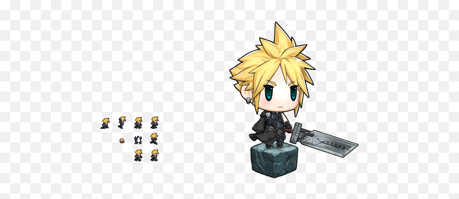 40 Sleeve Characters Ideas Final Fantasy Final Fantasy - Pictlogica Final Fantasy Cloud Emoji,Squall Emoticon