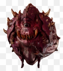 Fingerguns Mike The Cacodemon Render Doom - Doom Cacodemon Png Emoji,Before Emotions Were Invented Meme Mike Wazoski