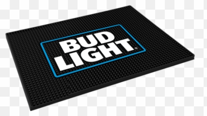 Bud Light Square Bar Mat - Bud Light Bar Mat Emoji,Welcome Mat Emoji Fb