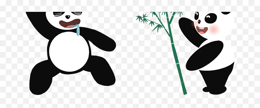 Cartoon Panda Element Pattern Collection Design Template - Dot Emoji,How To Draw A Panda Emoji