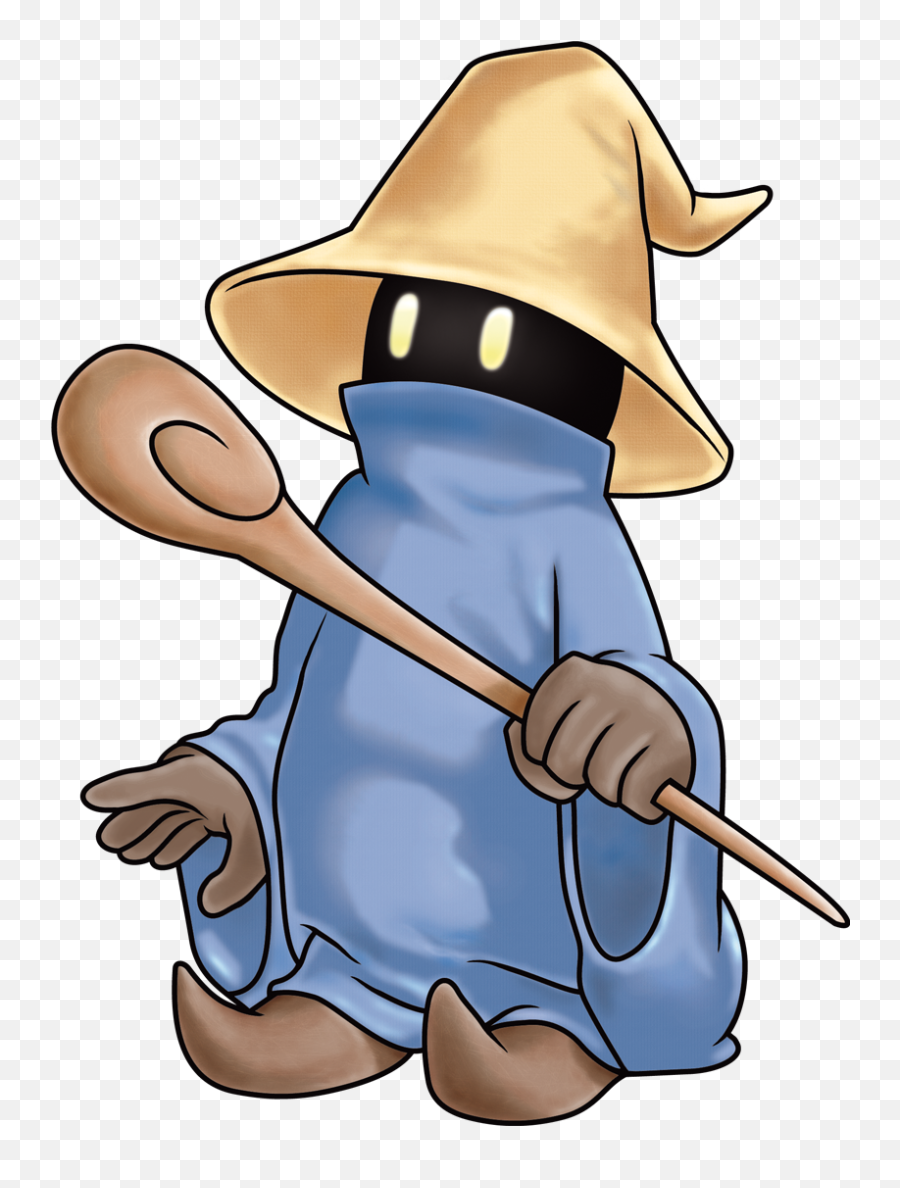 Final Fantasy Clipart Black Mage - Final Fantasy Black Mage Emoji,Cloud Final Fantasy Emoji Emoticon Face