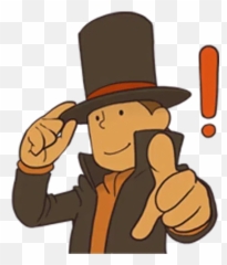 Professor Layton 1 Sticker Pack - Stickers Cloud Emoji,Professor Emojis