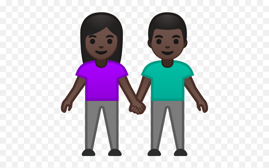 Dark Skin Tone Emoji - Two People Holding Hands Emoji,Couple Holding Hands Emoji