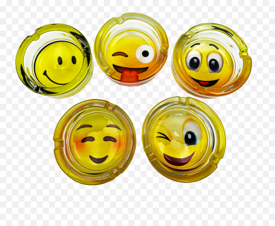 Goosticks Glass Ashtray Emoji Design 1ct - Goosticks,Stick Emoji