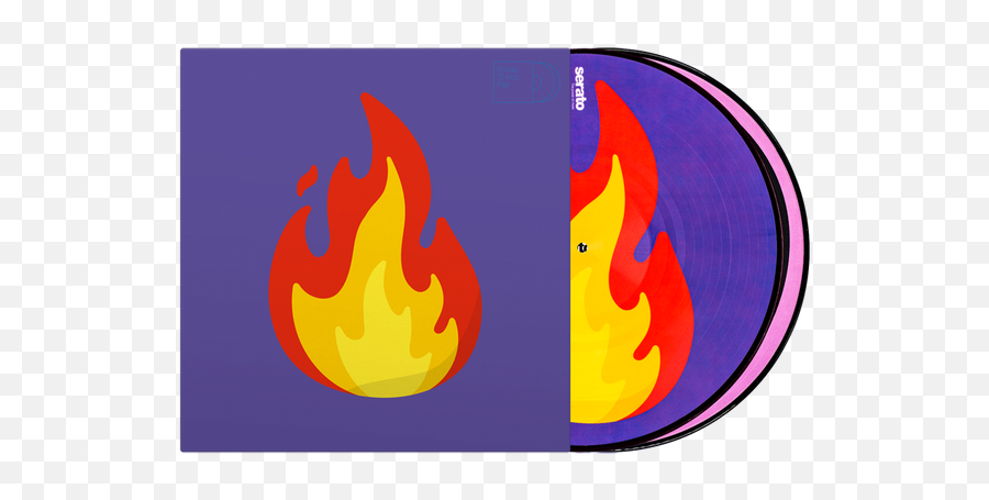 Serato Control Vinyl - Serato Denut Vinyle Emoji,Flame Emoji Pillow