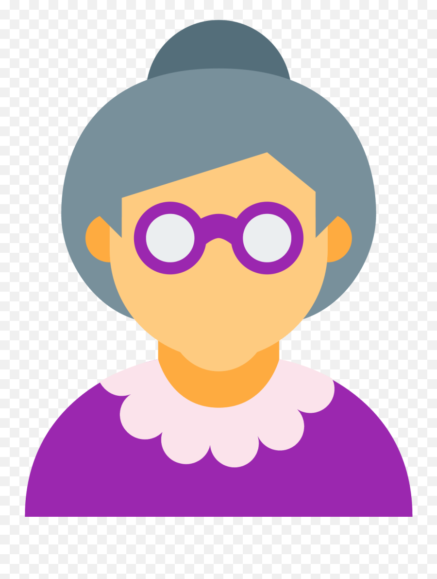 Alte Frau Hauttyp 1 2 Icon - Old Woman Icon Clipart Full Basilica Emoji,Emoji Callus Remover