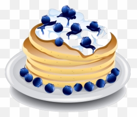 Transparent Pancakes Blueberry - Blueberry Pancake Clipart Pancake Clipart Emoji,Custard Emoji