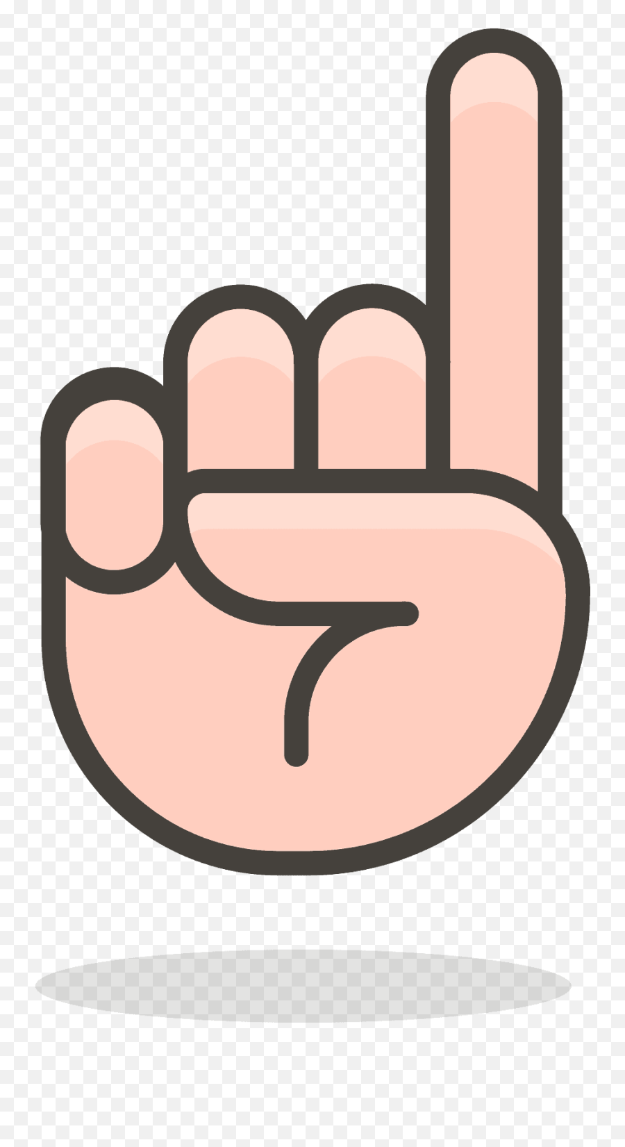 Index Pointing Up Emoji Clipart - Imágenes De Manos Promesa,Pointing Up Emoji