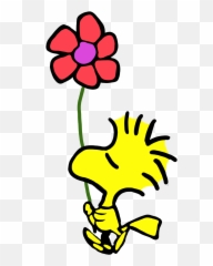 Woodstock Snoopy Flower Sticker - Woodstock Snoopy Flowers Emoji,Snoopy Emojis