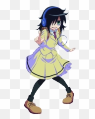 Anime Animegirl Girl Tomoko Sticker - Animes Cringe Emoji,Watamote Emoji Girl