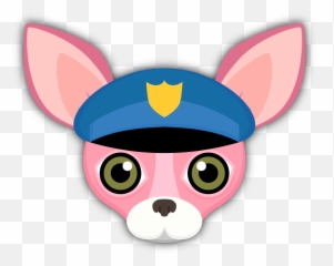 Pink Valentines Chihuahua Emoji - Happy,Cop Emoji