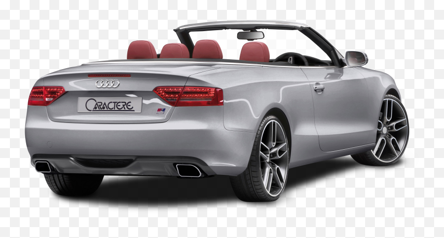 Audi A5 Cabrio Grey Back View Car Png - Car Photo Without Background Emoji,Audi Logo Emoji