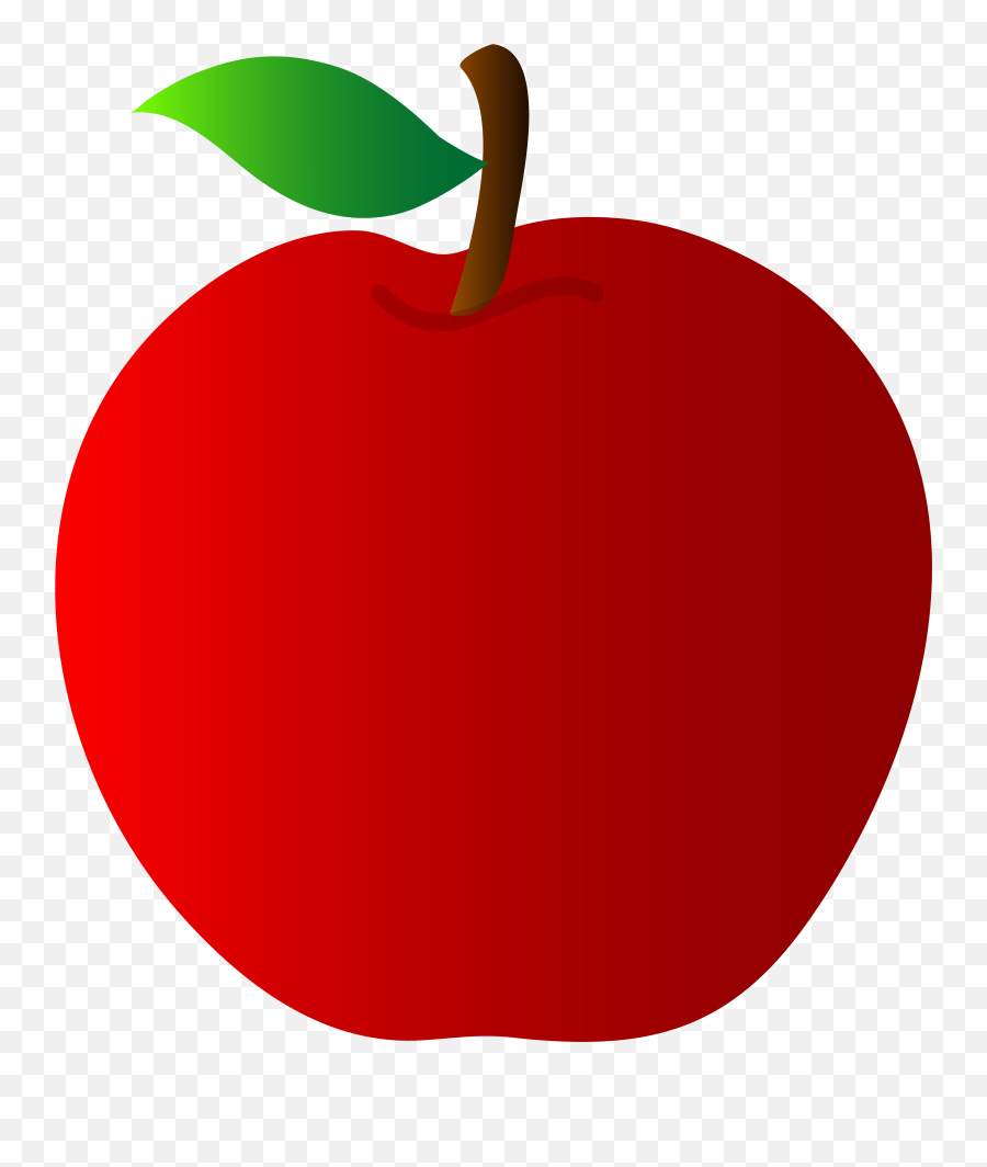 Apple Fruit Color Png U0026 Free Apple Fruit Colorpng - Red Apple Clip Art Emoji,Apple Color Emoji