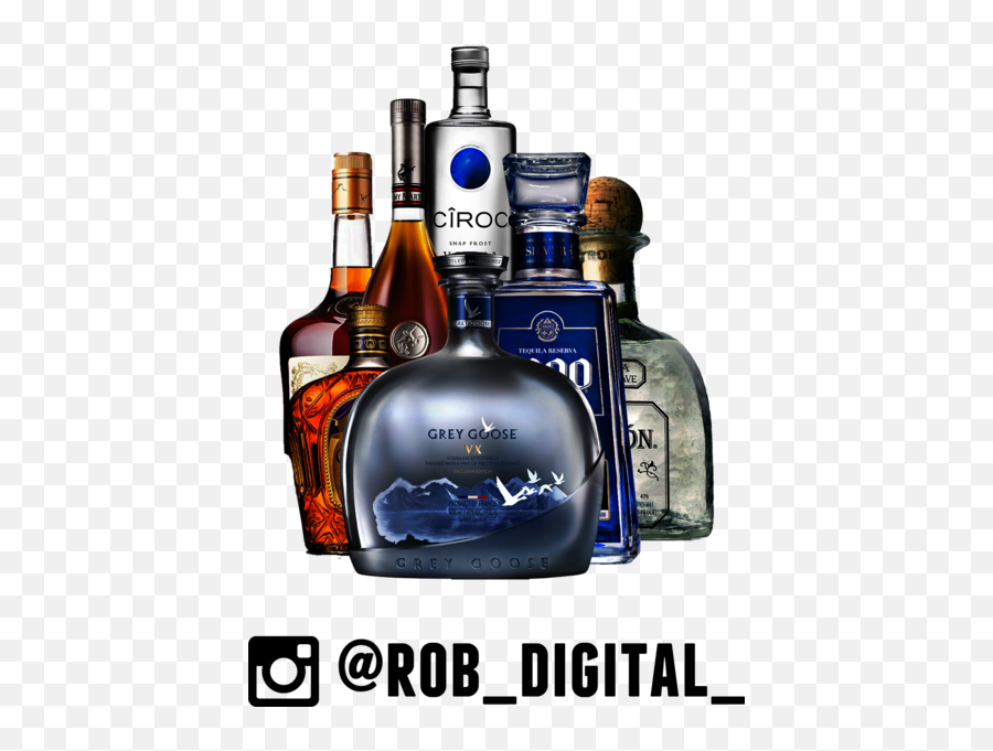 Alcohol Bottles Hi - Res Psd Official Psds Barware Emoji,No Alcohol Emoji