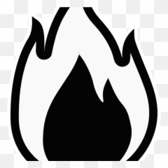 Black Fire Png Download Free Clip Art - Transparent Fire Clipart Black And White Emoji,Black Fire Emoji