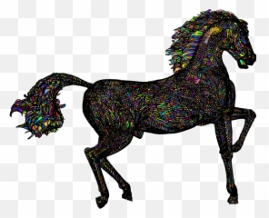 Free Photo Colorful Geometric Animal Equine Horse Silhouette - Animal Figure Emoji,Horse Emotions