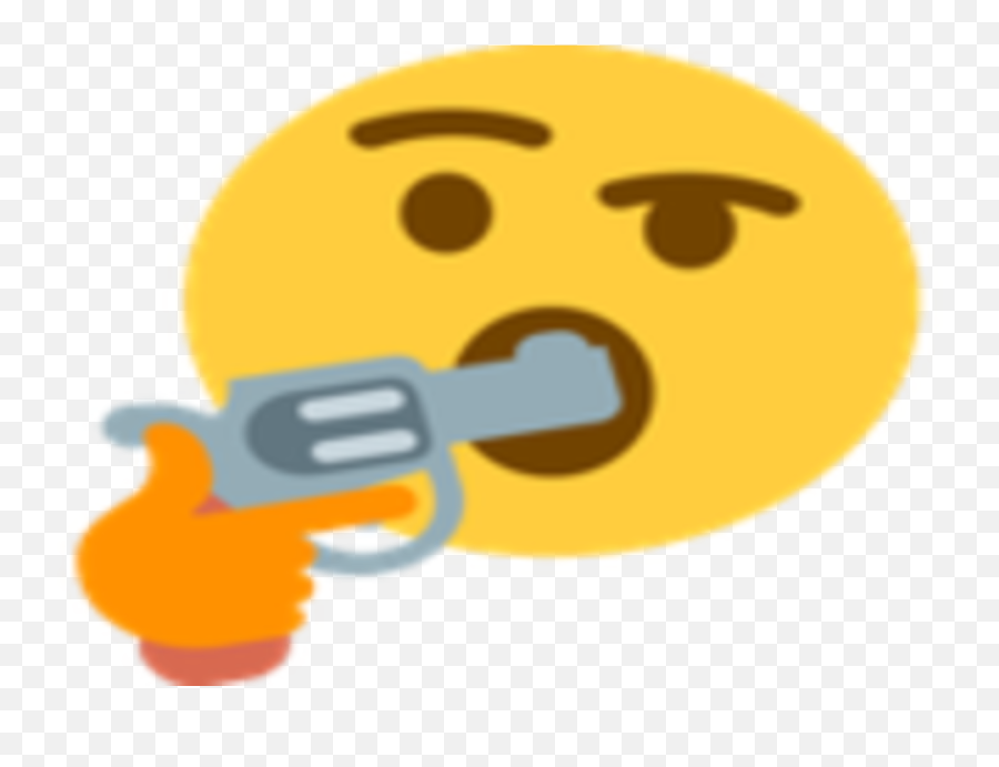 Thonk Png - Thinking Emoji Gun In Mouth,Thinking Emoji Png