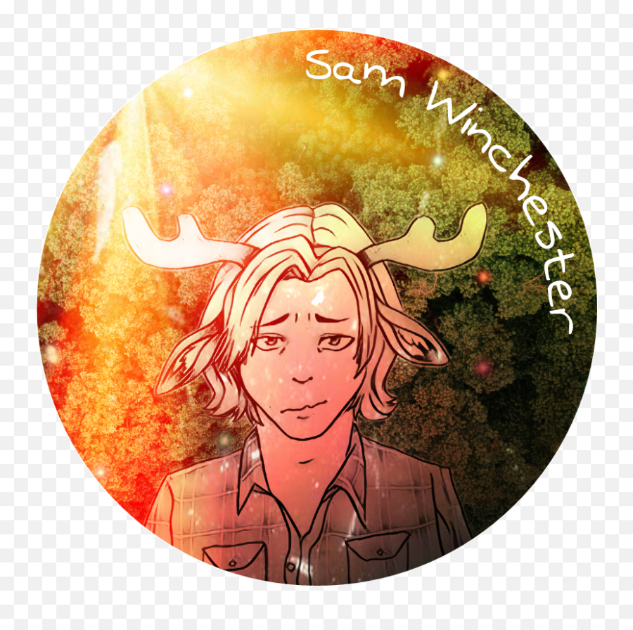 Samwinchester Supernatural Sticker By Jennie Lück - Fictional Character Emoji,Emojis That Represent Sam Winchester