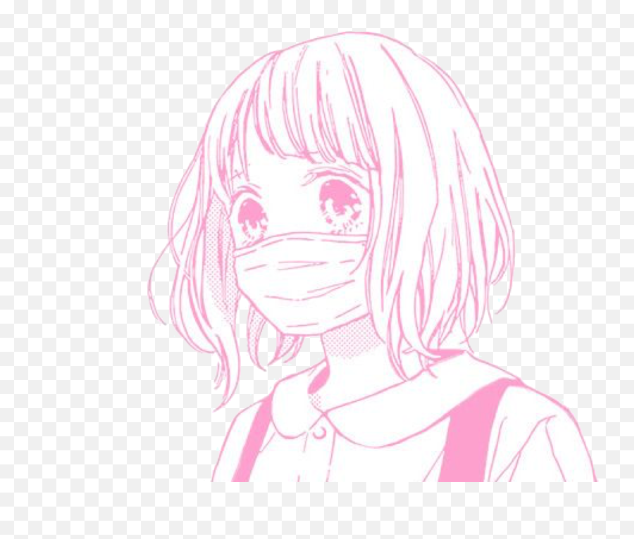 Images Of Anime Girl In Face Mask - Girly Emoji,10 Pack Anime Face Masks Emoticon Mask Cute Kaomoji Kawaii Mouth Muffle Mask