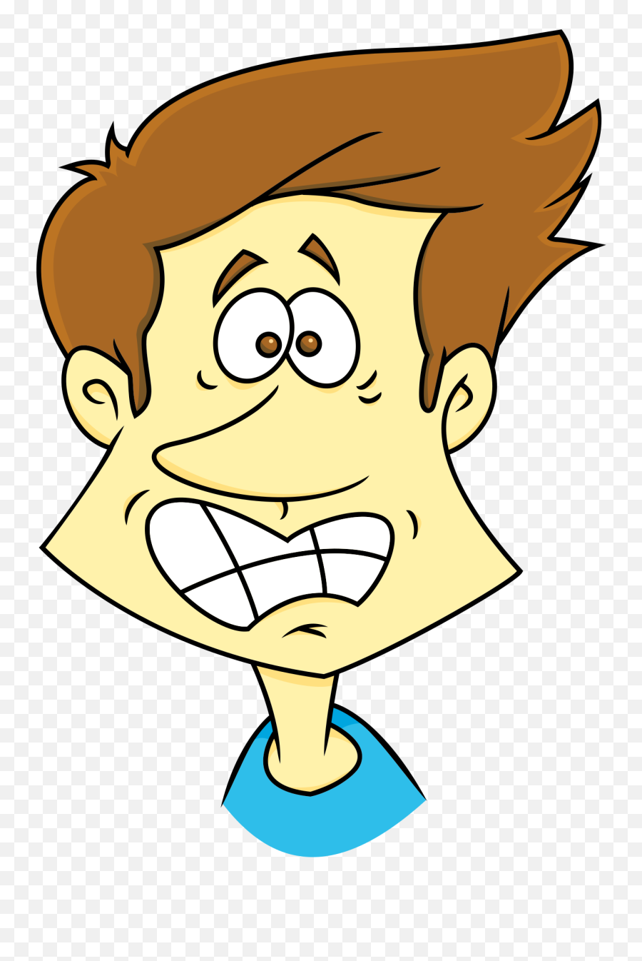 Fear Clipart Panicked Person Picture - Cartoon Scared Man Png Emoji,Running Scared Emotion