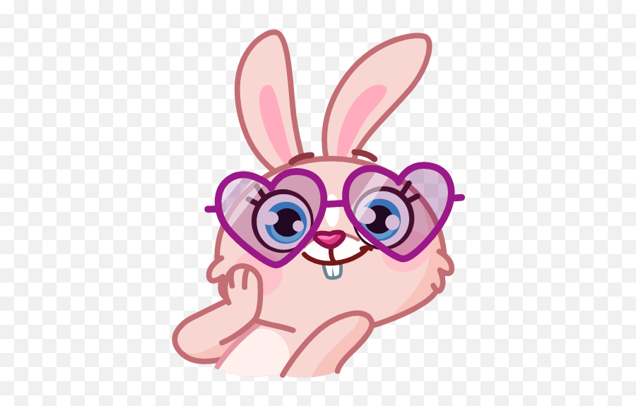 Cute Bunny Stickers - Wastickerapp Google Play Mía Bunny Sticker Png Emoji,Bunny Girl Phone Emoticon